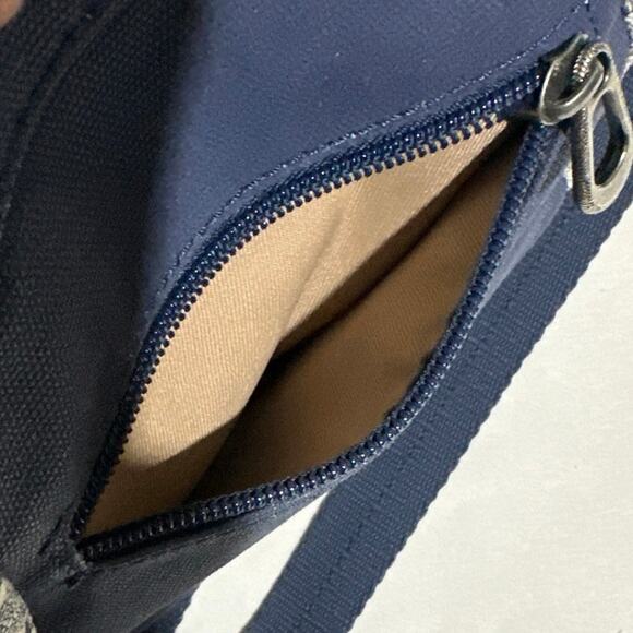 Sakroot Canvas Fold Over crossbody Hand bag clean blue& white W/owl & charms - Picture 12 of 16